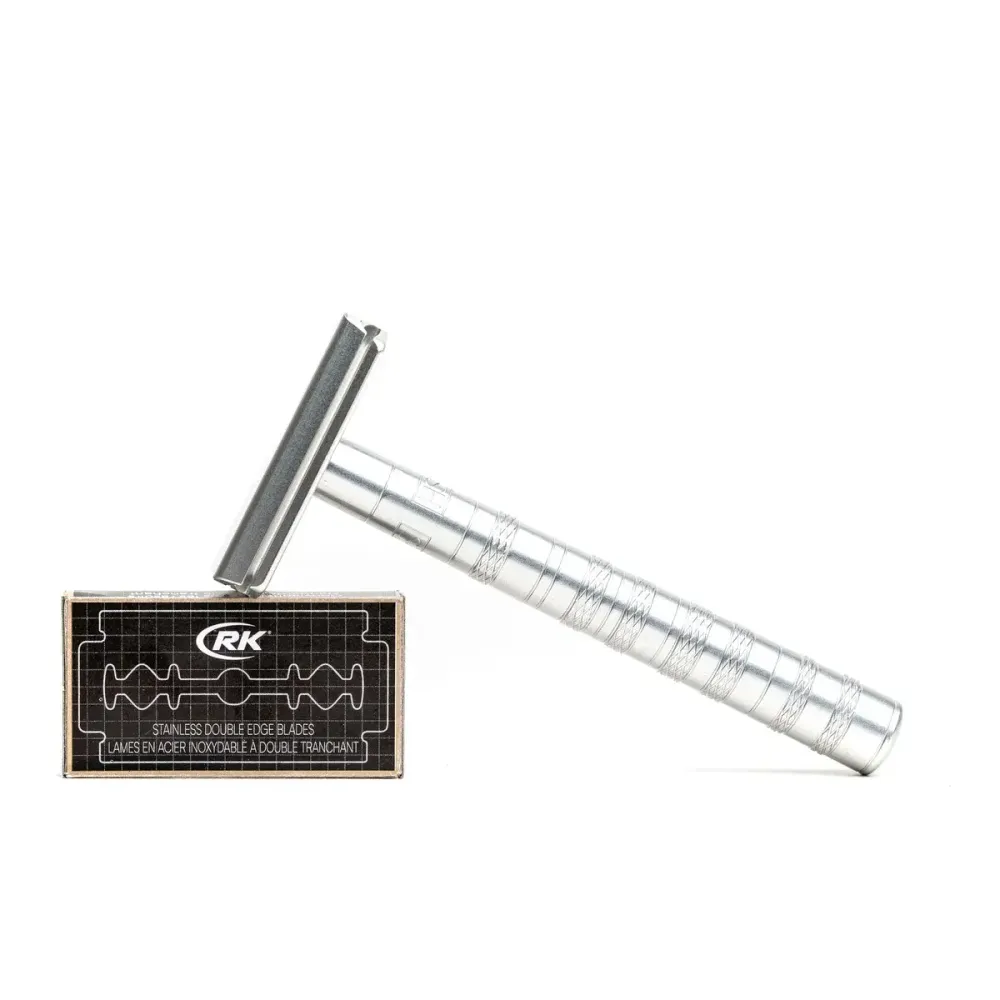 Т-образная бритва Henson Shaving AL13 серебристая Medium (HS-AL-AA-03-MDM-5) 2