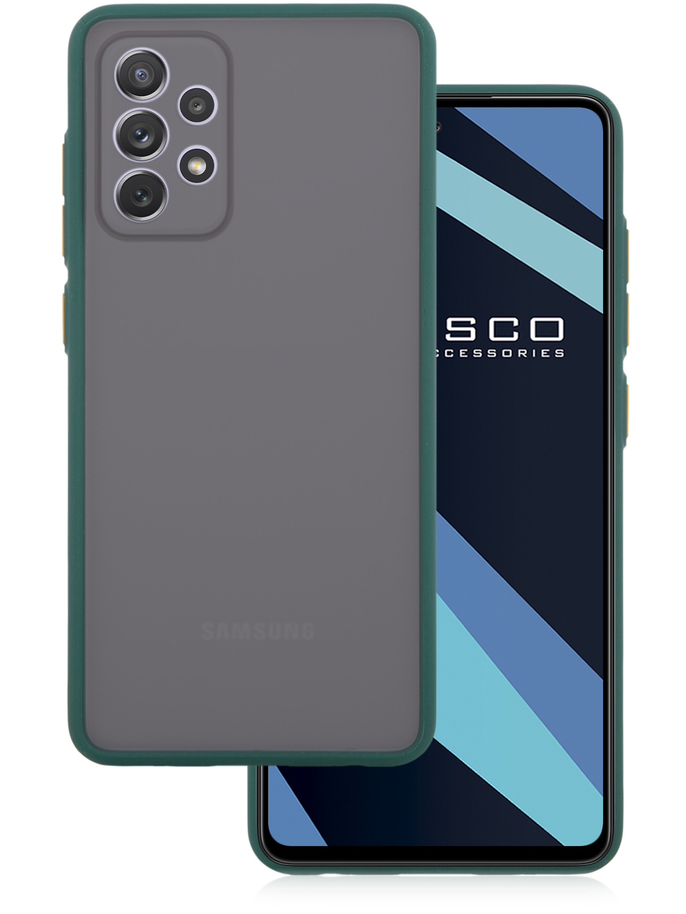 Чехол ROSCO для Samsung Galaxy A72 оптом (арт. SS-A72-ST-TPU-DARKGREEN)