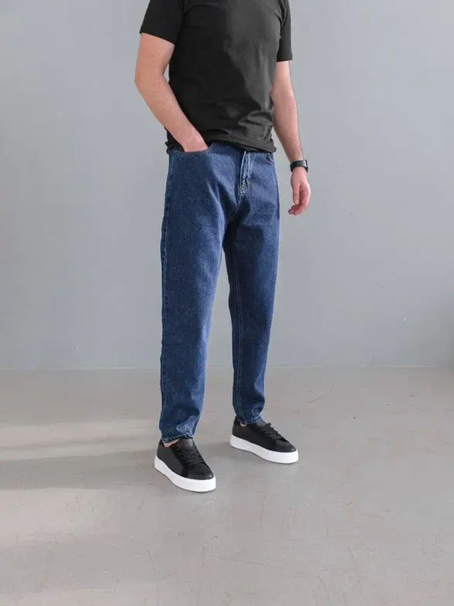 Джинсы-бананки BGLS #CE-10 (тем.син.)