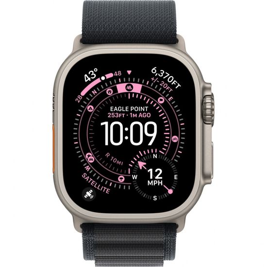Умные часы Apple Watch Ultra 3 49 мм Natural Titanium Alpine Loop Черный Black