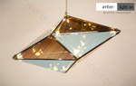 Pendant design lamp  Maxhedron Horizontal by Bec Brittain (Amber)