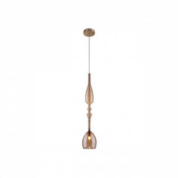 Подвесной светильник Lux New SP1 C янтарный Crystal Lux