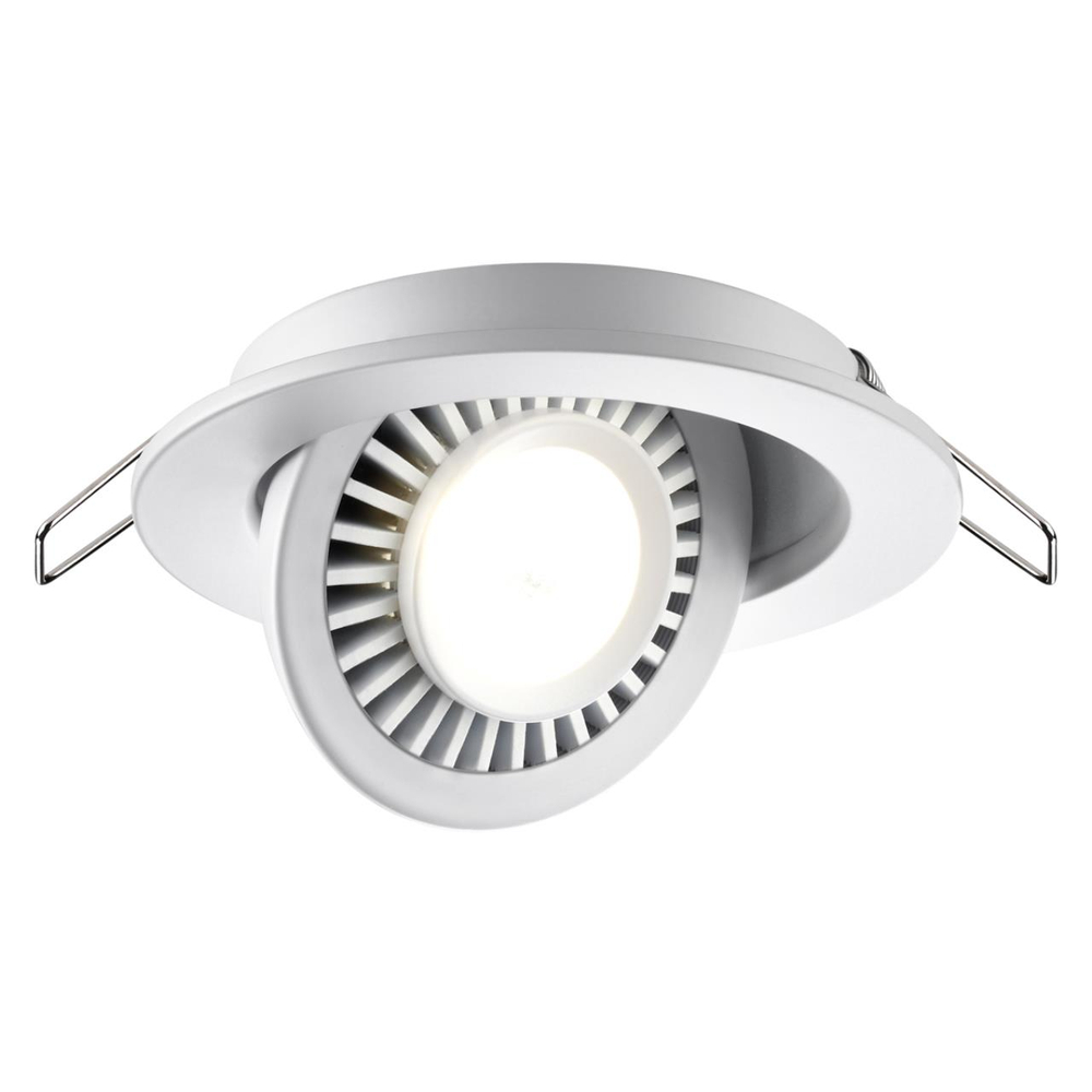 358815 SPOT NT21 530 белый Светильник встраиваемый светодиодный IP20 LED 9W 770Лм 4000K 220V GESSO