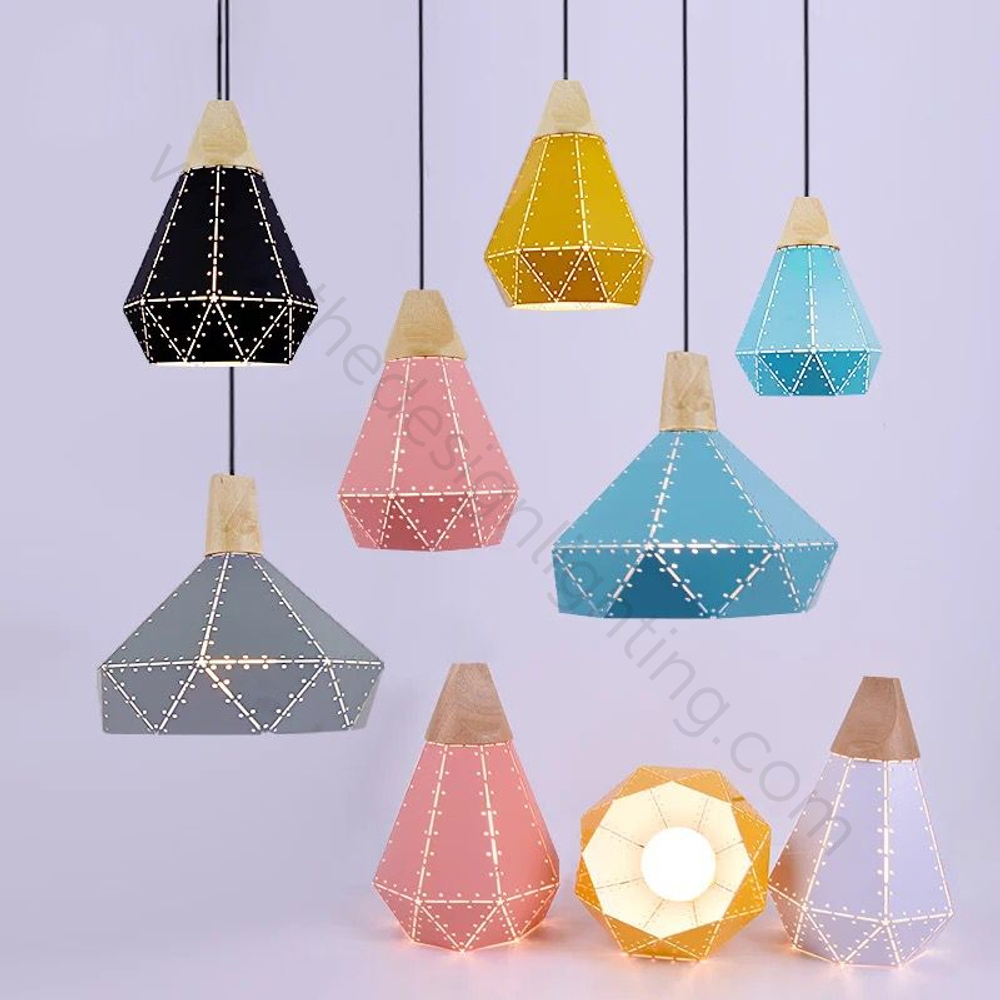 Pendant design lamp Fracture  D22 (Yellow)
