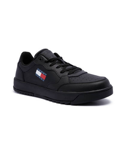 Кожаные кроссовки retro Tommy Jeans - черный(EM0EM01397)