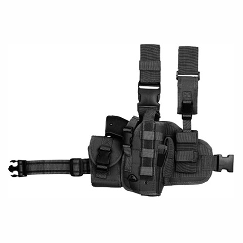 Кобура 101INC Thigh pistol holster with magazine right BLACK