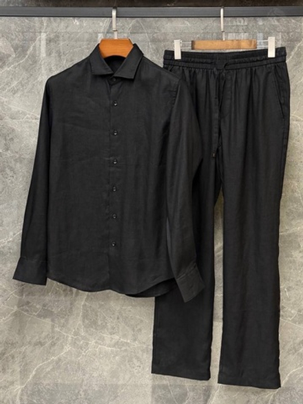 Льняной костюм Zegna