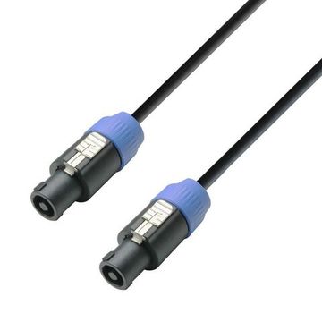 Adam Hall K3S215SS0200 - кабель спикерный Speakon 4-pole - Speakon 4-pole, 2 x 1.5 мм2, 2.0 м, темно