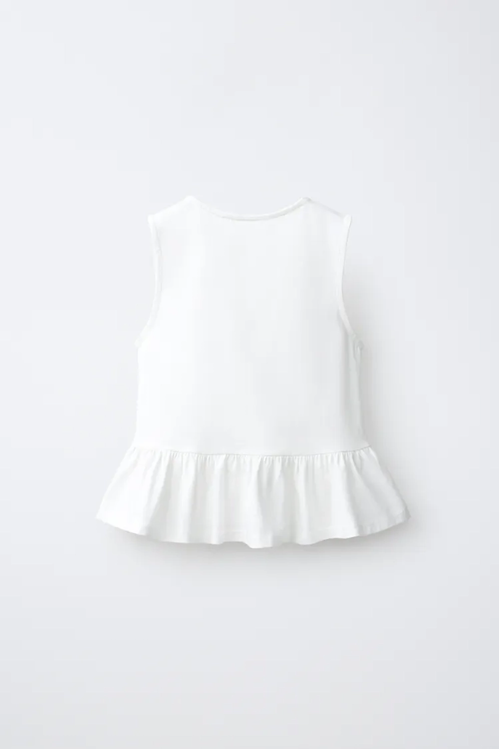 ZARA ФУТБОЛКА С ЗАСТЕЖКОЙ-КЛЕВАНТ, БЕЛЫЙ