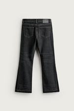 РАСКЛЕШЕННЫЕ ДЖИНСЫ С РАЗРЕЗАМИ — ZARA