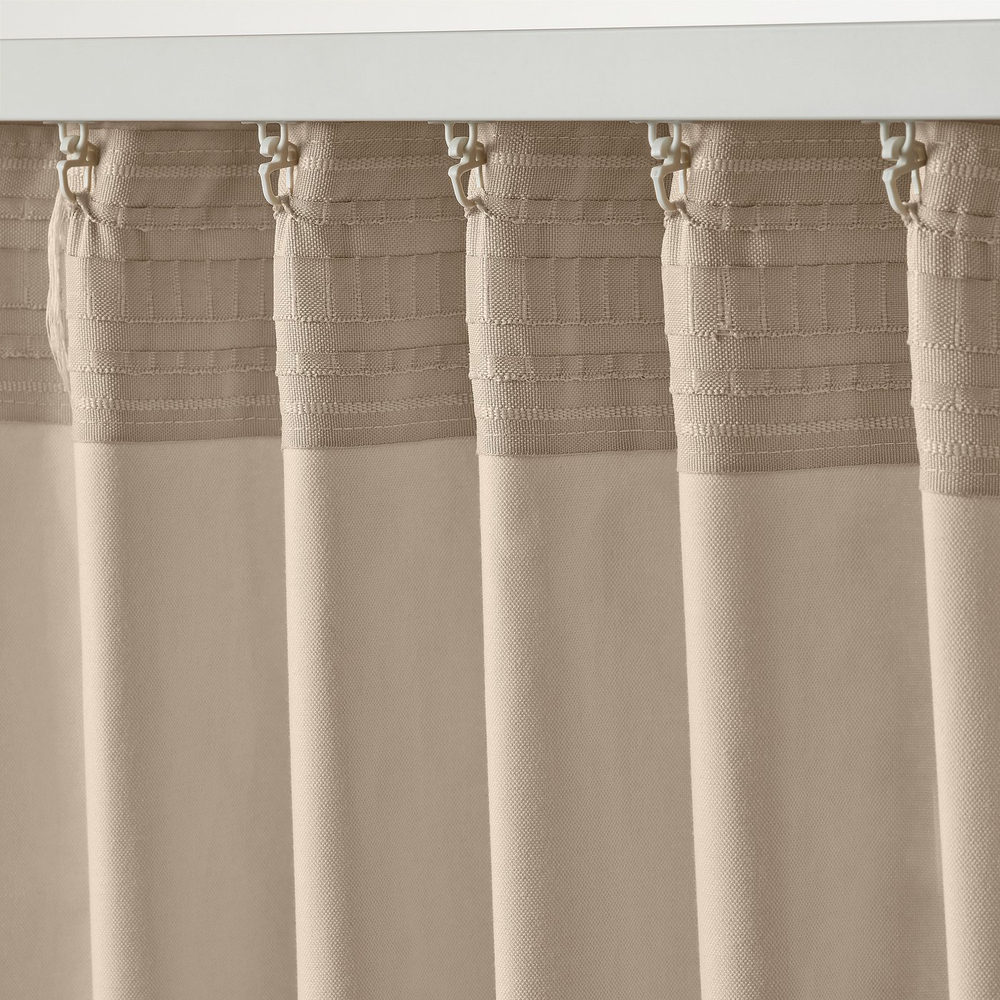IKEA SANELA  (ИКЕА САНЕЛА)  -  Штора, 2 шт. - светло-бежевый/на тесьме 140x300 см