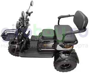 Электротрицикл IKINGI SIBTRIKE T3 Pro MAX 1000W (60V/30Ah) - Чёрный фото №14