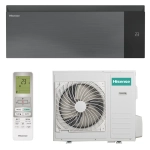 Инверторная сплит-система Hisense Sensation Slider Pro Carbon AS-13UW4RWMQK00(В), черный