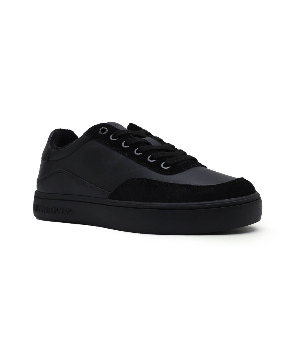 Кожаные кроссовки classic cupsole laceup mix lth CALVIN KLEIN JEANS - черный(YM0YM00713)