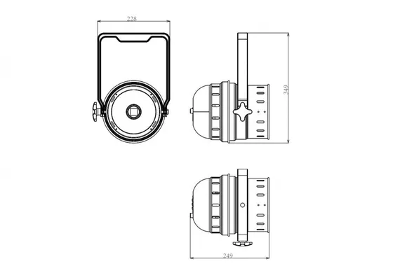 Involight COBPAR30T/BK светодиодный прожектор