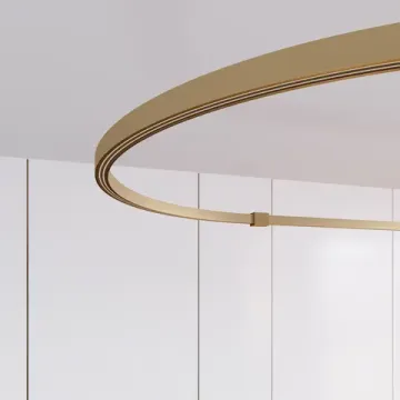 Подвесной трековый шинопровод Ø1200 045712 светлое золото ART-APRIORI-TRACK-ARC-A-1722-1200 (GD, 1/2) APRIORI Arlight