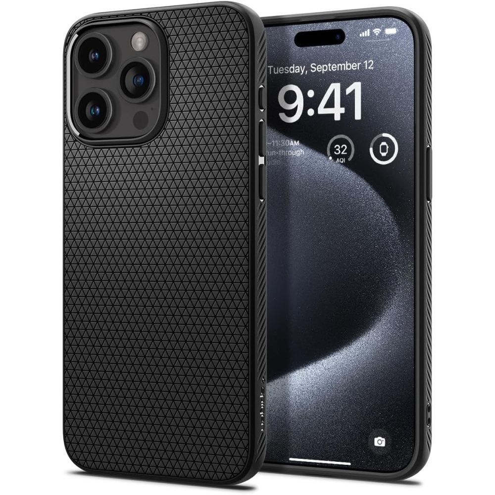Чехол Spigen LIQUID AIR iPhone 15 PRO MATTE BLACK