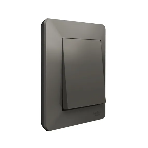 Рамка пластиковая на 1 пост Systeme Electric AtlasDesign Air Сталь ATN220901