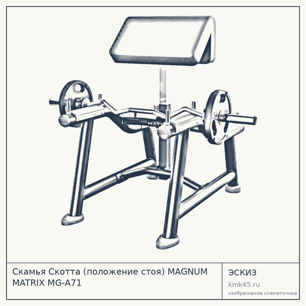 Скамья Скотта (положение стоя) MAGNUM MATRIX MG-A71 — от 155 000 ₽