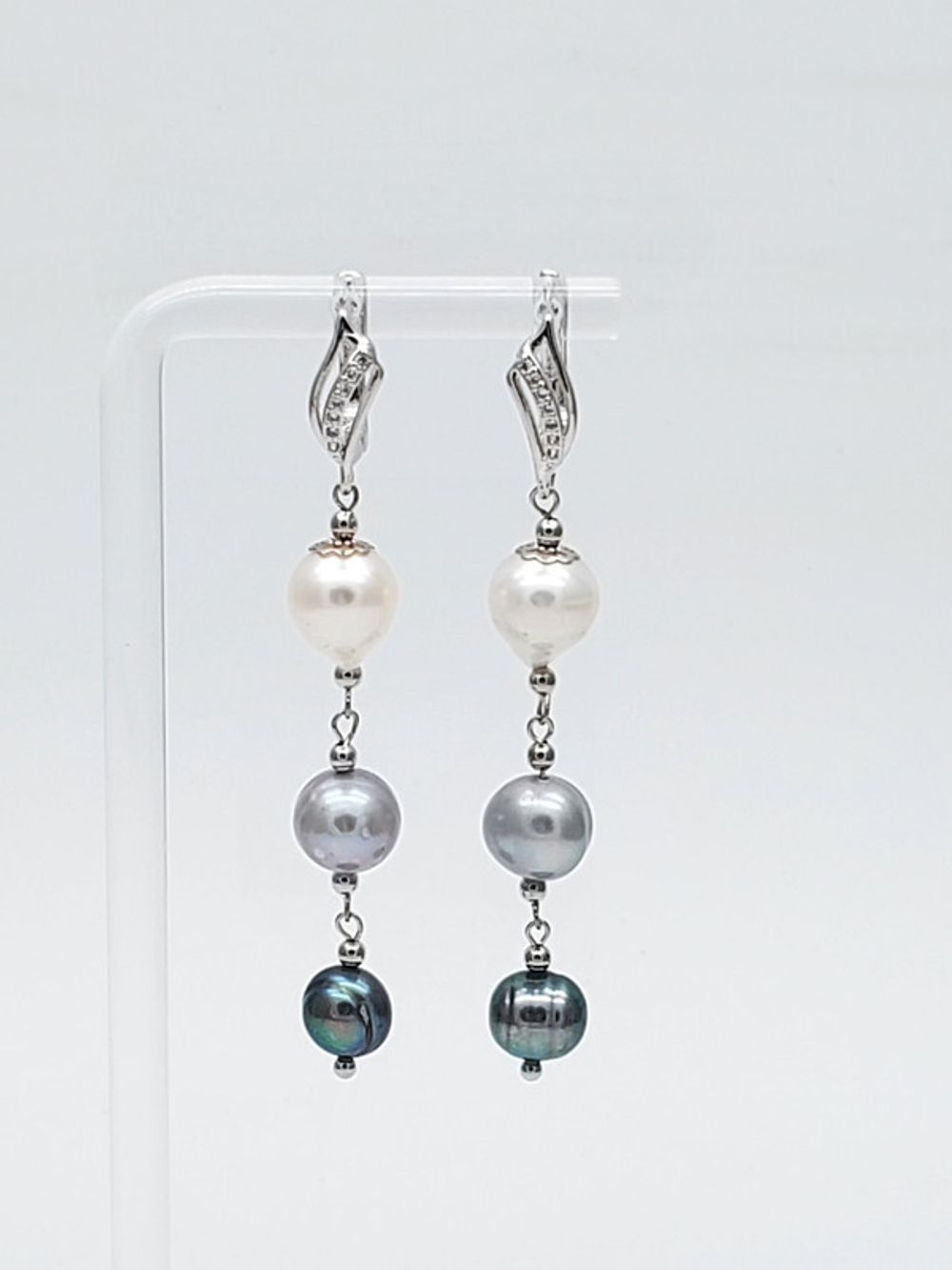 91001229 Серьги SELENA PEARLS