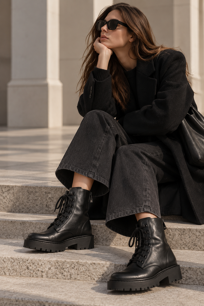 Кожаные ботинки Kenzo, 37