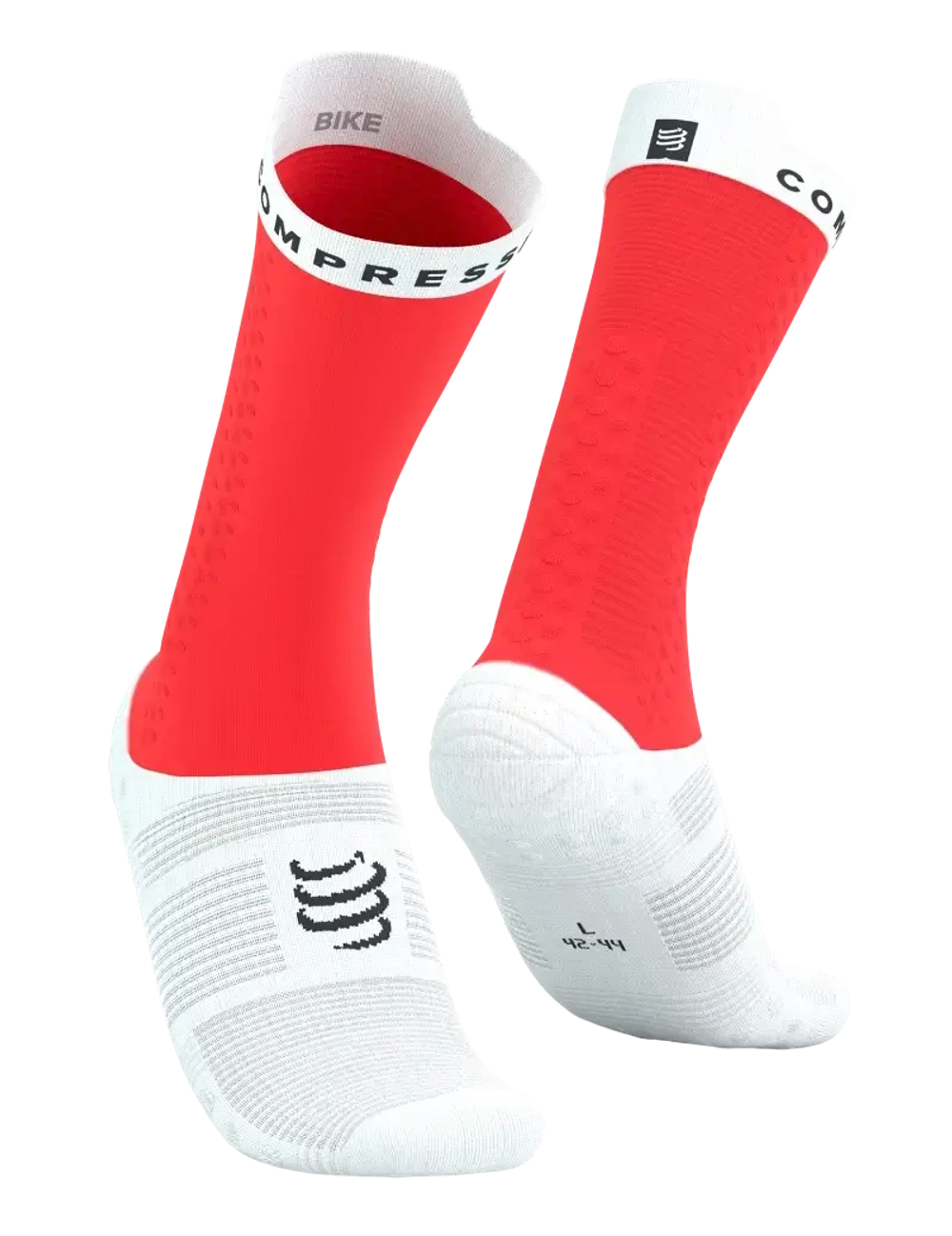 Носки Pro Racing V4.0 Bike FLUO RED/WHITE