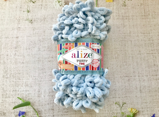 ALIZE "Puffy Fine", 500 серо-голубой