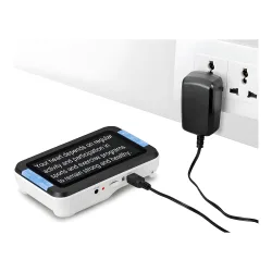 Лупа цифровая Levenhuk DTX 43 - подключение адаптера питания через USB-кабель