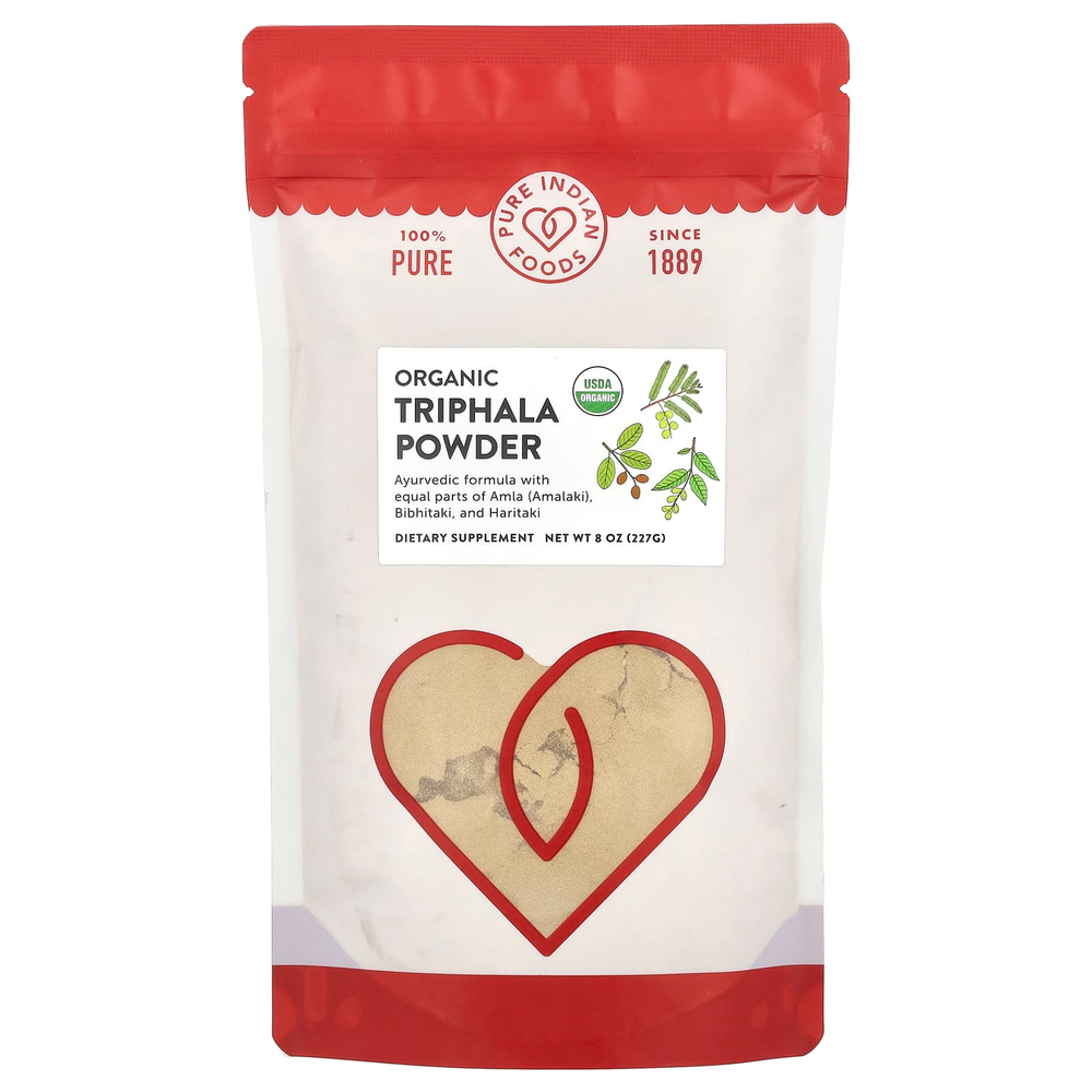 Pure Indian Foods, Органический порошок из трифалы, 227 г (8 унций)