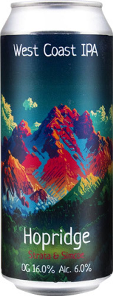 Пиво Одна Тонна Хопридж Страта, Симко / Odna Tonna Hopridge Strata, Simcoe 0.5 - банка
