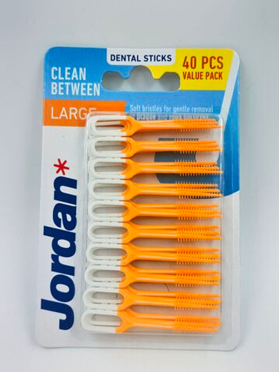 Зубочистки Clean Between Large 40 шт. оранжевые (из Финляндии)