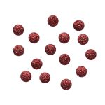 Кабошон декор подарков Круги малые 15 шт, красный с блестками, Dress it up