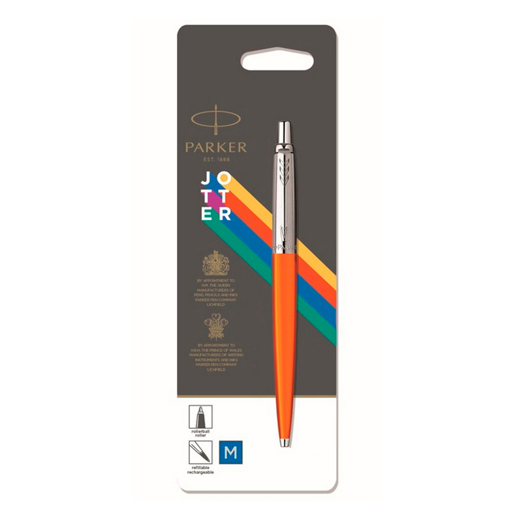 Parker Jotter Color - Orange, шариковая ручка, M, блистер