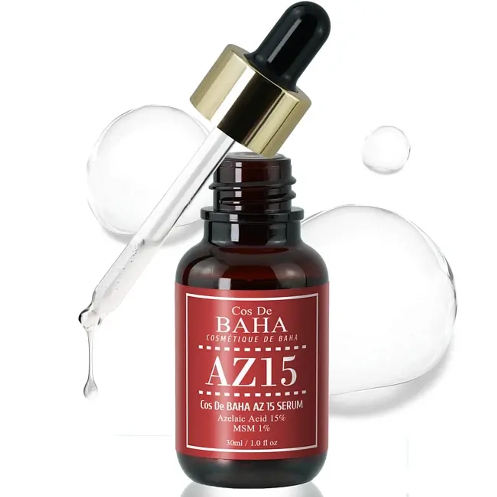 Сыворотка с азелаиновой кислотой Cos De Baha AZ15 Serum, 30 мл