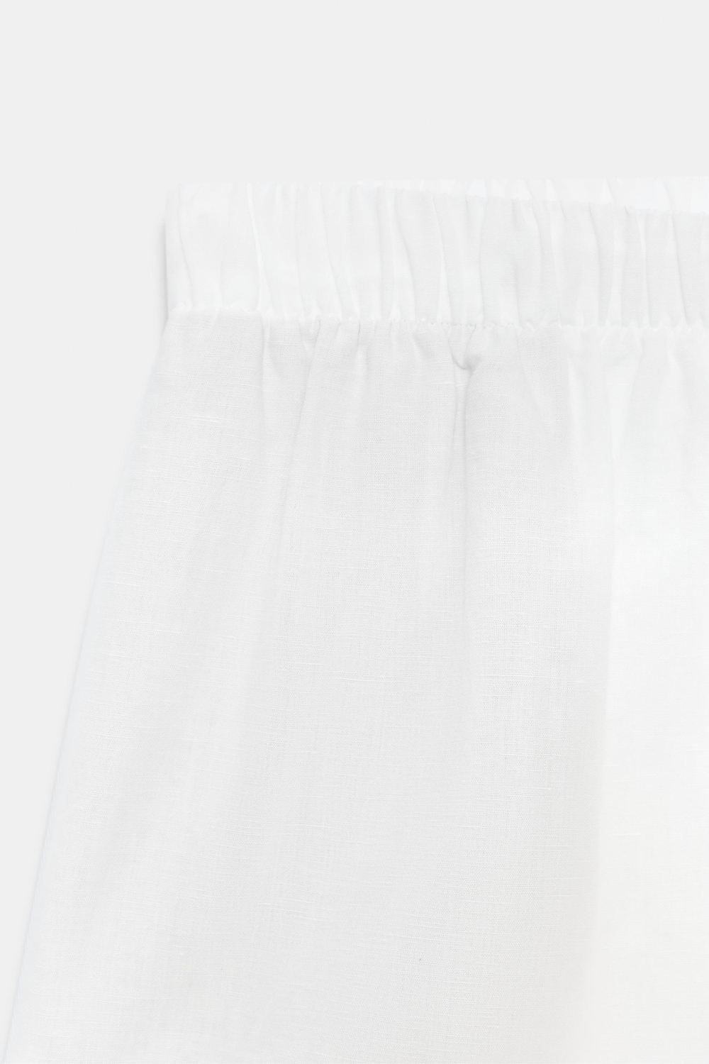 ШОРТЫ С ВЫШИВКОЙ ИЗ ЛЬНА — ZW COLLECTION — ZARA