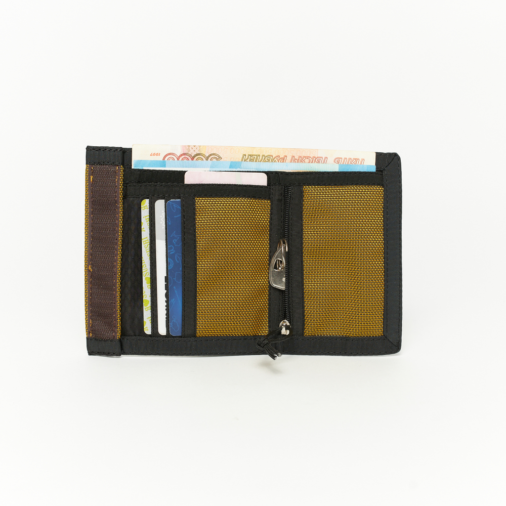 Кошелек Wallet золотой/коричневый