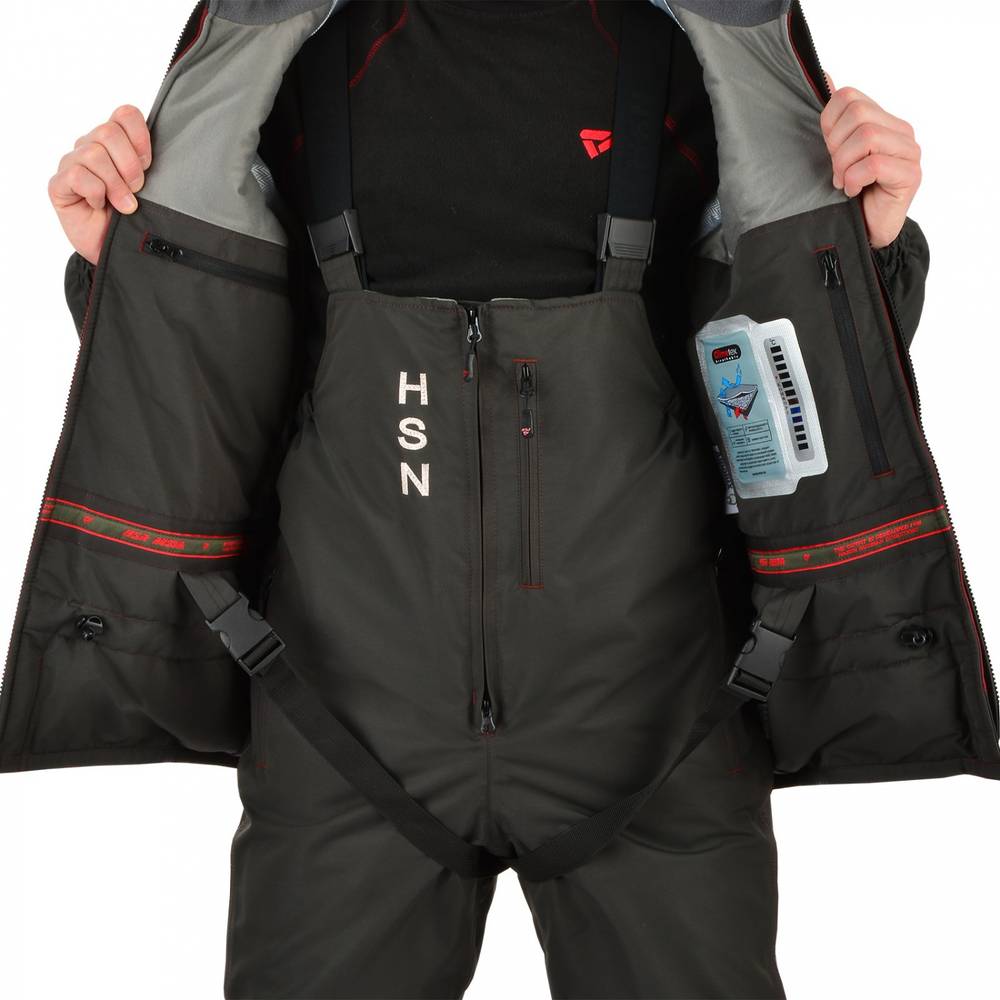 Костюм-поплавок мужской зимний "Rescuer II comfort" -40, hardguard, махагон, ХСН