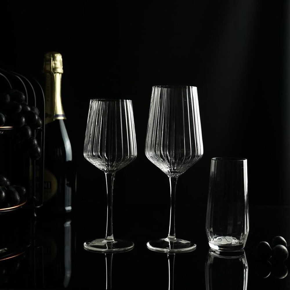 Бокал для вина 485 мл "Streak Optical" d 8,6/6,5 см h24,5 см P.L. - BarWare [6]