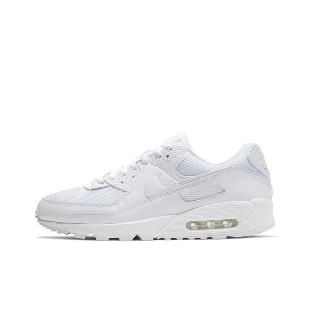 alt="Nike Air Max 90 Classic White White CN8490-100 вид сбоку на белом фоне"