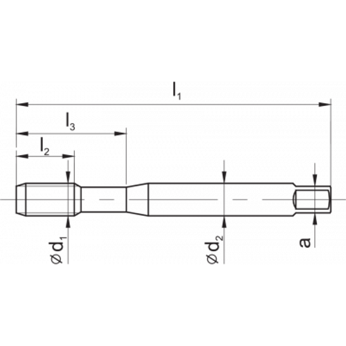 Метчик машинный DIN-371-B M6 ISO2(6H) HSSE 800 C2-111101-0060