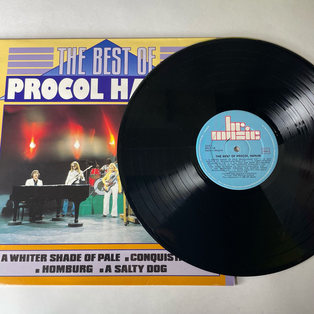 Винтажная виниловая пластинка LP Procol Harum, The Best Of Procol Harum (Бельгия 1989) A Whiter Shade Of Pale