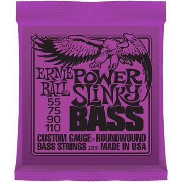 Струны для бас-гитары 55-110 ERNIE BALL 2831 Nickel Wound Slinky Power