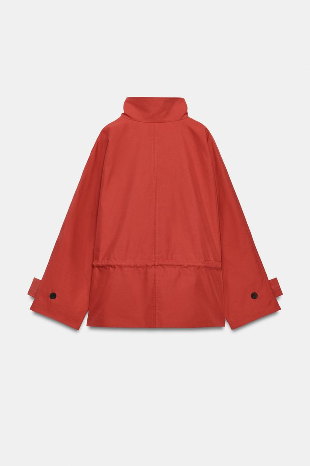 ZARA ПАРКА ОВЕРСАЙЗ — ZW COLLECTION, ЧЕРЕПИЧНЫЙ