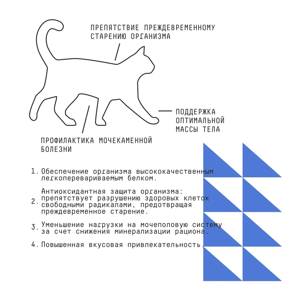 Сухой корм AJO Cat Grand Master для кошек старшего возраста для профилактики МКБ