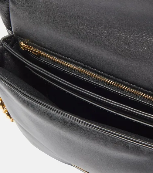 Кожаная женская сумка Loewe Gate черный