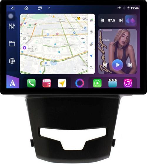 Магнитола для SsangYong Actyon 2 2013-2021 - FarCar GX877 монитор 13" 2K QLED на Android 13, S500+TS20, Быстрейшая,  CarPlay, 4G SIM-слот