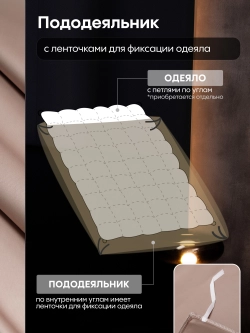 Комплект постельного белья Однотонный Сатин Премиум OCP022