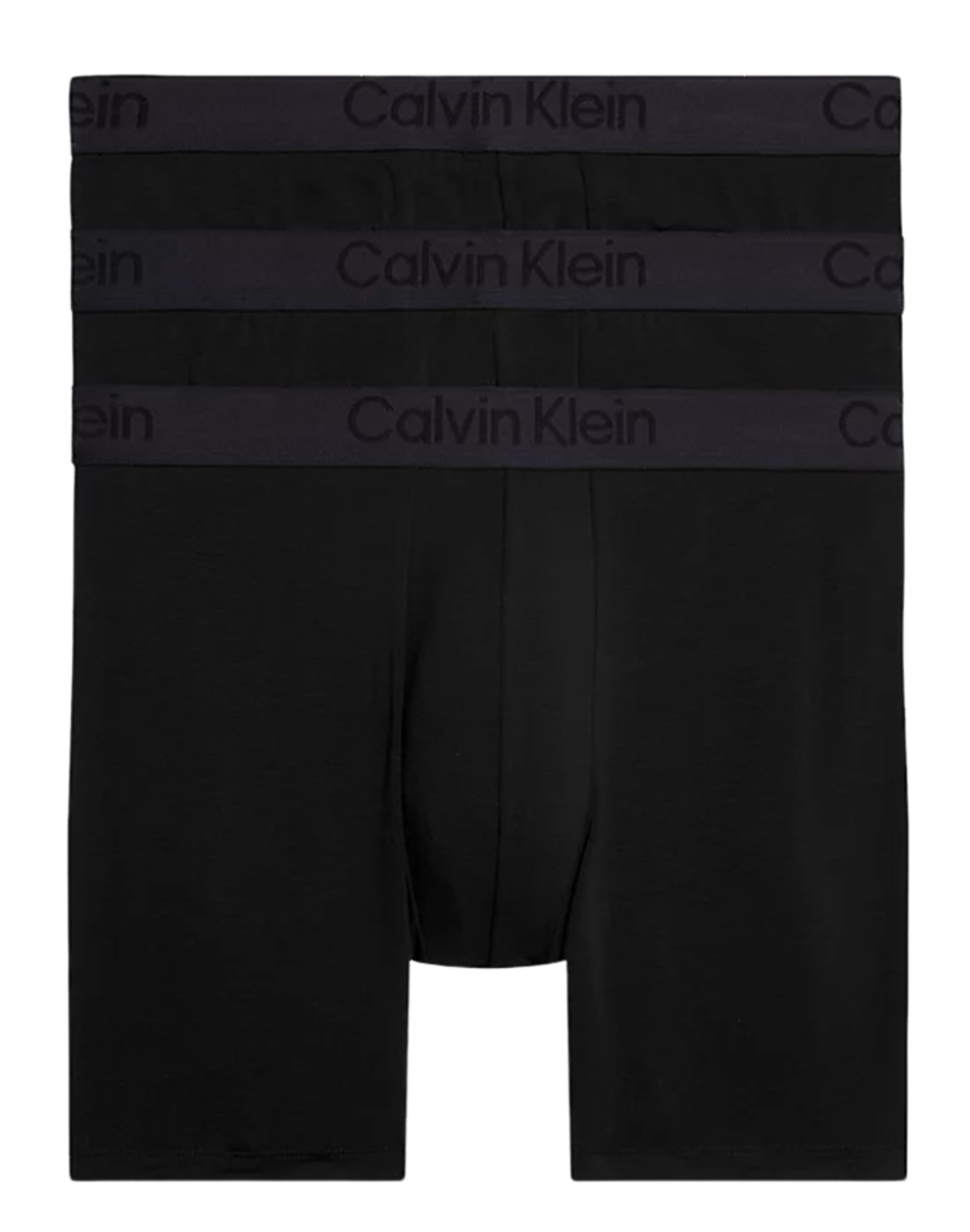 Мужские спортивные боксеры Calvin Klein Boxer Brief 3P - black/black/black