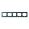 Рамка пластиковая на 5 постов универсальная Systeme Electric AtlasDesign Изумруд ATN000805