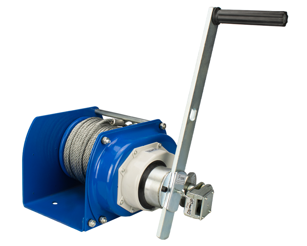 Лебедка ручная CHW-3.0, г/п 3200 кг, канат 40 м